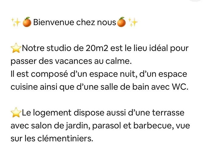 Apartman Vue Sur Les Clementiniers Santa-Lucia-di-Moriani